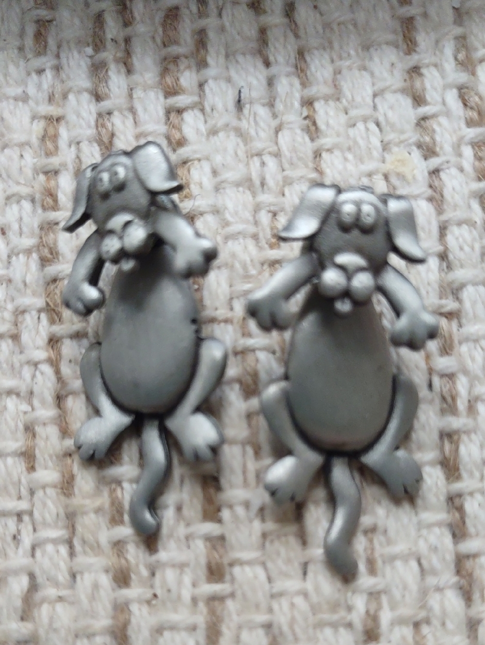 Earrings For Dog Lovers!! Brand New/ Silver/Gray Color. Unique And Fun